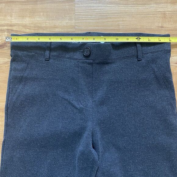BETABRAND Petite M Gray Pull On Stretch Office Pants Yoga Career Minimalist Knit - Picture 11 of 15